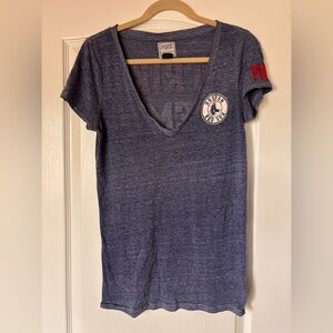 PINK Victoria’s Secret 5th & Ocean Boston Red Sox tshirt vneck large Strike out